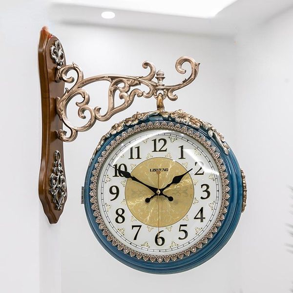 wall clocks american style light luxury clock large double-sided fashion finish wall-mounted silent duvar saati home decoration wt5bgz
wall clocks american style light luxury clock large double-sided fashion finish wall-mounted silent duvar saati home decoration wt5bgz
