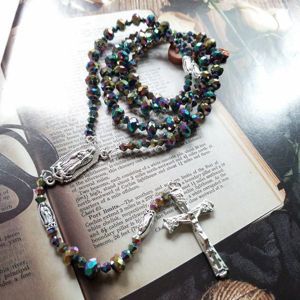 crystal strand necklace long jesus cross rosary necklace for men women religious jewelry gift, Silver
crystal strand necklace long jesus cross rosary necklace for men women religious jewelry gift, Silver