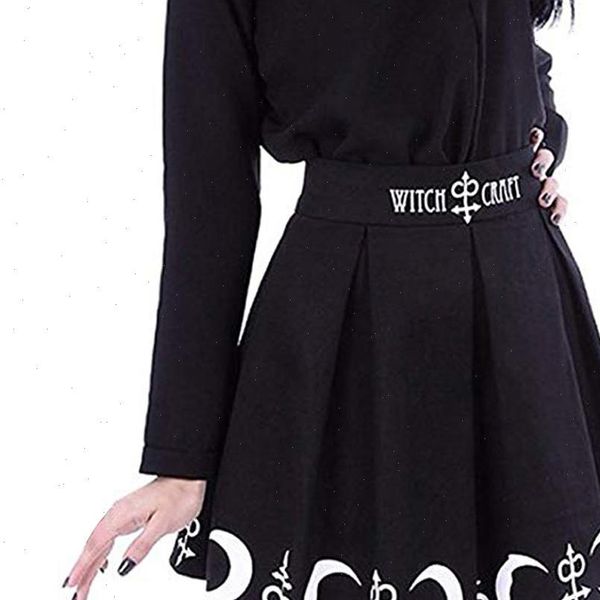 korean style gothic punk womens skirt witchcraft moon magic spell symbols pleated mini casual, Black
korean style gothic punk womens skirt witchcraft moon magic spell symbols pleated mini casual, Black