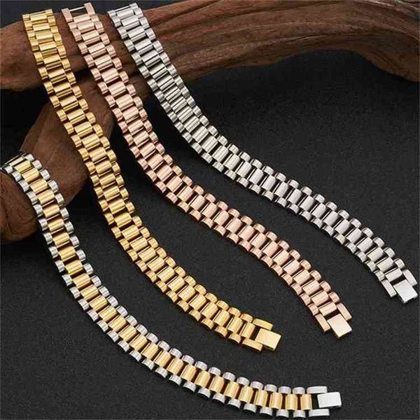 15mm wide 8/8.86 inches long watch chain style mens bracelets for men golden black stainless steel boys jewellery dropshipping-a, Golden;silver
15mm wide 8/8.86 inches long watch chain style mens bracelets for men golden black stainless steel boys jewellery dropshipping-a, Golden;silver