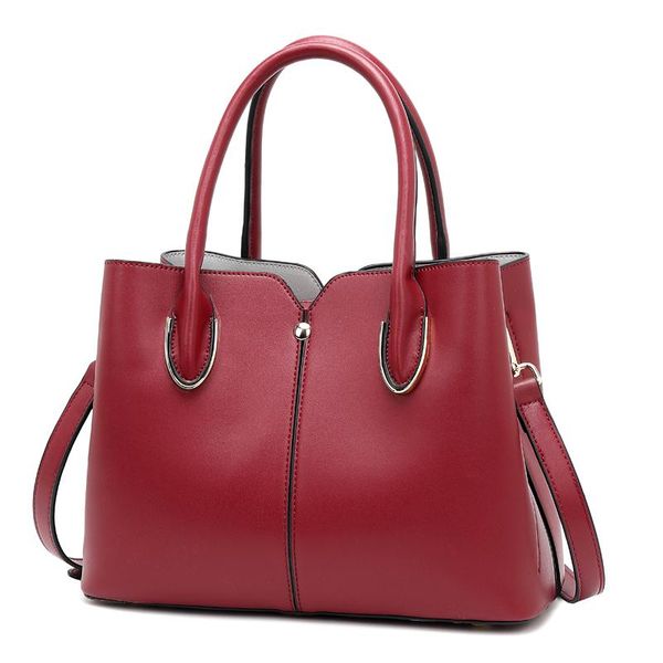 european american simple leather bag for women stylish elegant pure color multi-functional and large-capacity bag
european american simple leather bag for women stylish elegant pure color multi-functional and large-capacity bag