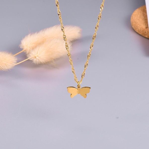stainless steel butterly choker necklace for women gold water wave chain neck jewelry chokers, Golden;silver
stainless steel butterly choker necklace for women gold water wave chain neck jewelry chokers, Golden;silver