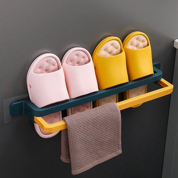 hooks & rails slippers rack self adhesive punch-wall-mounted bedroom bathroom sneakers hanging home
hooks & rails slippers rack self adhesive punch-wall-mounted bedroom bathroom sneakers hanging home