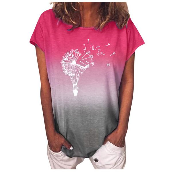 women's blouses & shirts fashion women gradient sunflower print o-neck short sleeves t-shirt blouse, White
women's blouses & shirts fashion women gradient sunflower print o-neck short sleeves t-shirt blouse, White