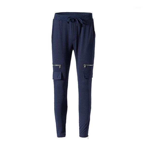 men's pants 2021 spring and autumn casual fashion multi-zipper solid color versatile sports, Black
men's pants 2021 spring and autumn casual fashion multi-zipper solid color versatile sports, Black