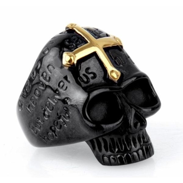 wedding rings fashion mens skull ring trend punk style black cross gothic demon rune men's boutique jewelry, Slivery;golden
wedding rings fashion mens skull ring trend punk style black cross gothic demon rune men's boutique jewelry, Slivery;golden