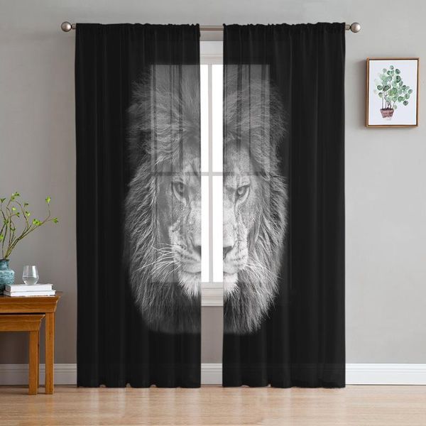 curtain & drapes wild animal lion window treatment tulle modern sheer curtains for kitchen living room the bedroom decoration
curtain & drapes wild animal lion window treatment tulle modern sheer curtains for kitchen living room the bedroom decoration