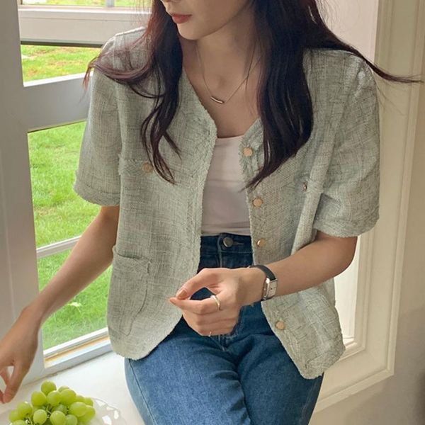 women's jackets summer small fragrance single breasted short tweed jacket coat women sleeve vintage crop female streetwear outwear, Black;brown
women's jackets summer small fragrance single breasted short tweed jacket coat women sleeve vintage crop female streetwear outwear, Black;brown
