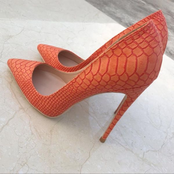 european and american orange snake skin pattern pointed high heel shoes 12cm fine with shallow shoes, female 10cm dress, Black 
european and american orange snake skin pattern pointed high heel shoes 12cm fine with shallow shoes, female 10cm dress, Black