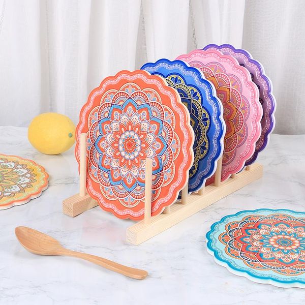 mats & pads modern dinner plate mat household kitchen tableware ceramic cork potholder creative flower-shaped mandala table
mats & pads modern dinner plate mat household kitchen tableware ceramic cork potholder creative flower-shaped mandala table