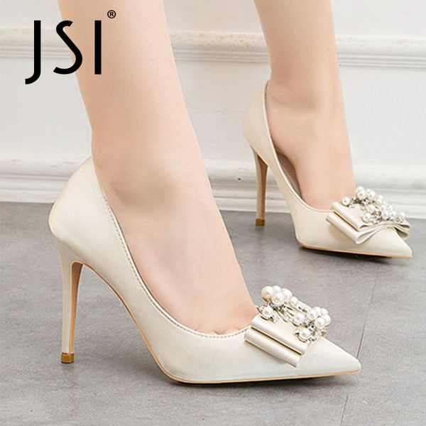 dress shoes jsi women pumps wedding silk pearl comfort thin heels 10cm metal butterfly-knot elegant vo655, Black
dress shoes jsi women pumps wedding silk pearl comfort thin heels 10cm metal butterfly-knot elegant vo655, Black