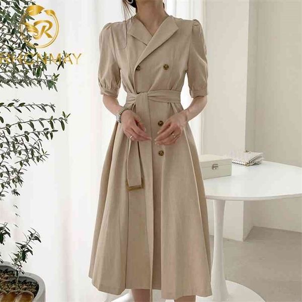 women summer dress 4 colors high waist double breasted puff sleeve casual lace up elegant long 210520, Black;gray
women summer dress 4 colors high waist double breasted puff sleeve casual lace up elegant long 210520, Black;gray