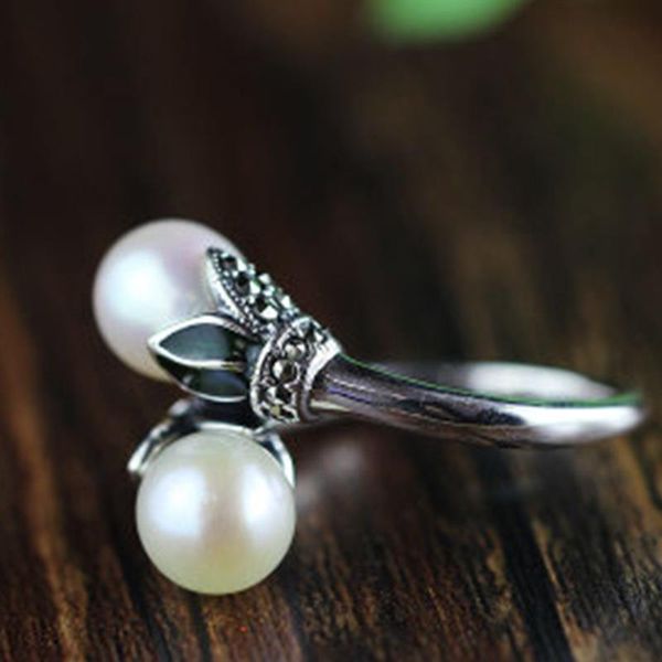 wedding rings retro style double pearls ring silver interlaced freshwater pearl 925 sterling jewelry for women gift, Slivery;golden
wedding rings retro style double pearls ring silver interlaced freshwater pearl 925 sterling jewelry for women gift, Slivery;golden