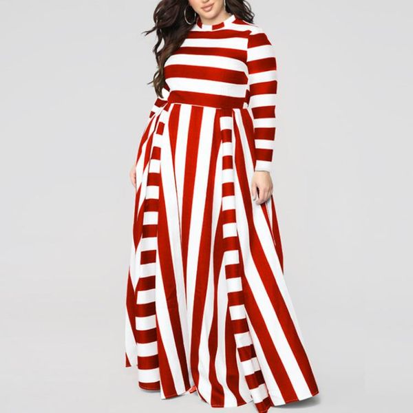 casual dresses vintage women's long-sleeved round collar long sleeve plus size stripe large hem maxi party dress oversized, Black;gray
casual dresses vintage women's long-sleeved round collar long sleeve plus size stripe large hem maxi party dress oversized, Black;gray