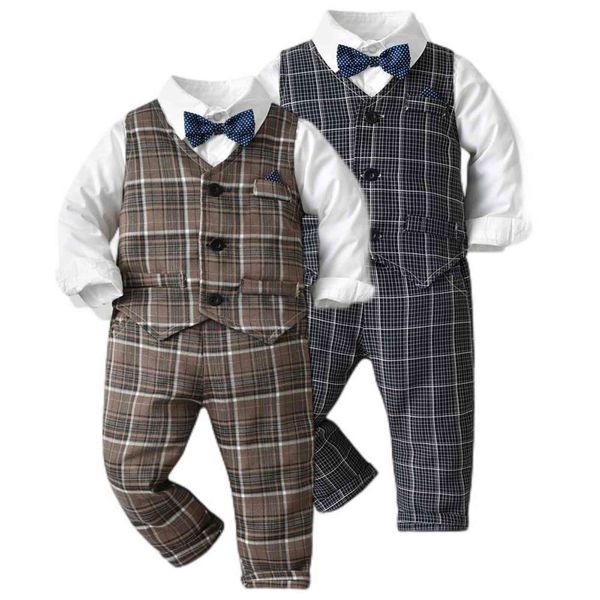 boys' autumn plaid waistcoat white shirt trousers set children's clothing baby's dress one year old
boys' autumn plaid waistcoat white shirt trousers set children's clothing baby's dress one year old