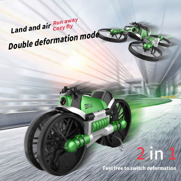 motorcycle drone with camera 2.4g remote control helicopter deformation motorcycle folding four-axis aircraft rc quadcopter
motorcycle drone with camera 2.4g remote control helicopter deformation motorcycle folding four-axis aircraft rc quadcopter
