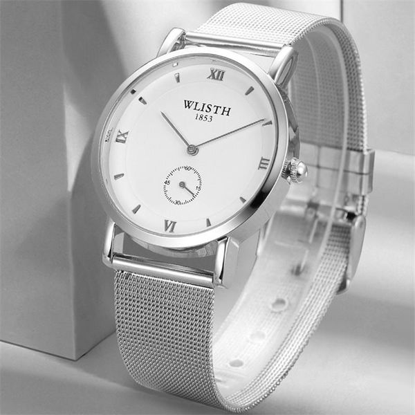 wristwatches wlisth men's watches fashion man quartz clock watch men waterproof sport wristwatch mesh relogio masuclino, Slivery;brown
wristwatches wlisth men's watches fashion man quartz clock watch men waterproof sport wristwatch mesh relogio masuclino, Slivery;brown