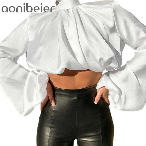 spring loose pleated lantern sleeve blouse women fashionable solid shirt female casual short outwear 210604, White
spring loose pleated lantern sleeve blouse women fashionable solid shirt female casual short outwear 210604, White