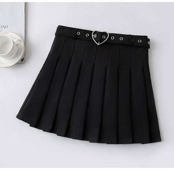 harajuku heart-buckle belt pleated skirt women school e-girl cheerleading belted mini skirt with safe shorts /, Black
harajuku heart-buckle belt pleated skirt women school e-girl cheerleading belted mini skirt with safe shorts /, Black