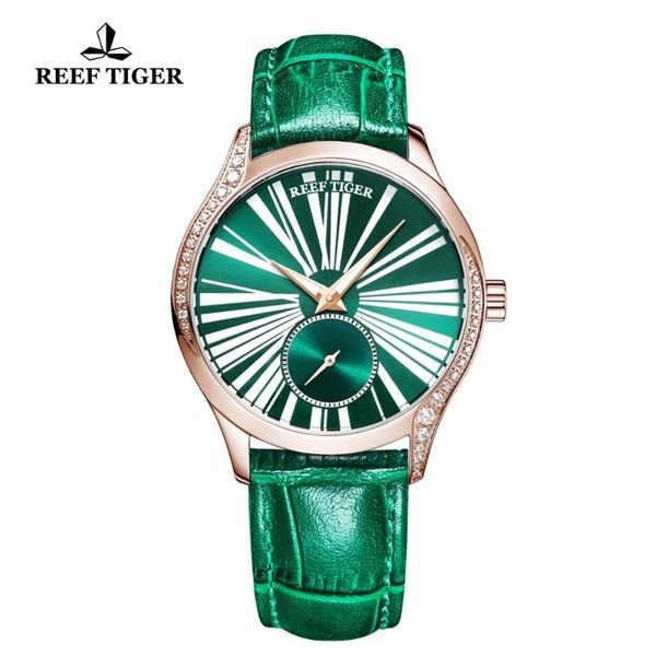 wristwatches reef tiger/rt brand women fashion watch luxury automatic watches green leather strap diamond rga1561, Slivery;brown
wristwatches reef tiger/rt brand women fashion watch luxury automatic watches green leather strap diamond rga1561, Slivery;brown