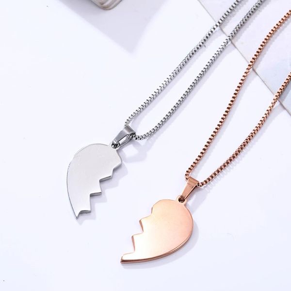 pendant necklaces lovers heart necklace silver color gold women men stainless steel snake chain jewelry anniversary gifts
pendant necklaces lovers heart necklace silver color gold women men stainless steel snake chain jewelry anniversary gifts