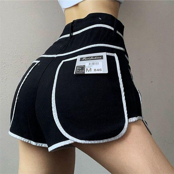 gym clothing retro sports shorts stitching denim women summer high waist slimming loose wide legs girls sexy, White;black
gym clothing retro sports shorts stitching denim women summer high waist slimming loose wide legs girls sexy, White;black