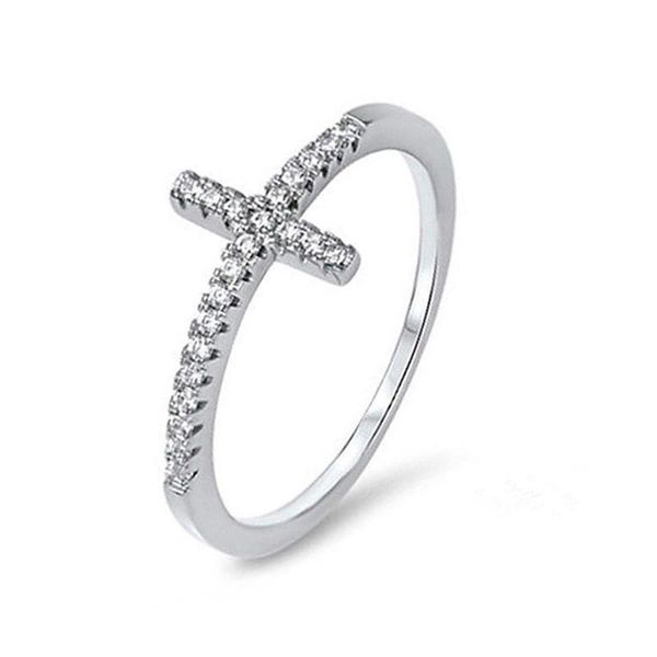 exquisite silver plated ring for women eternity christian cross fashion party gifts jewelry cluster rings, Golden;silver
exquisite silver plated ring for women eternity christian cross fashion party gifts jewelry cluster rings, Golden;silver