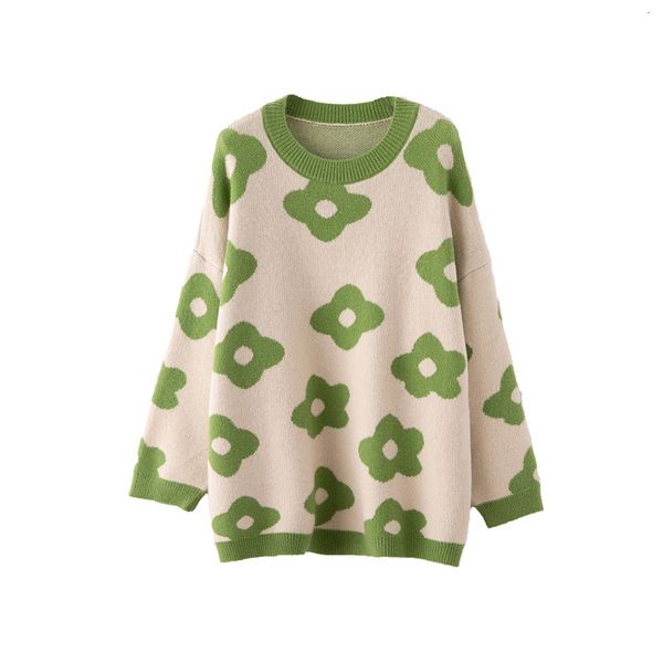 tees 2021 Flower Pattern Pullovers O-Neck Long Women Autumn Pullover Sweater Tricot Pull Femme, White
tees 2021 Flower Pattern Pullovers O-Neck Long Women Autumn Pullover Sweater Tricot Pull Femme, White