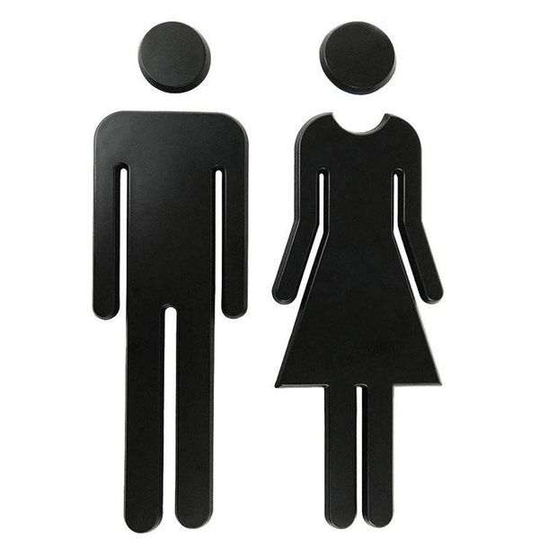 7.8inch adhesive backed bathroom sign acrylic men's and women's toilet or (black) other door hardware
7.8inch adhesive backed bathroom sign acrylic men's and women's toilet or (black) other door hardware
