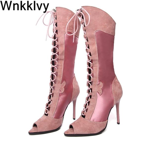 boots spring summer mid calf women shoes peep toe cross tied stilettos high heel gladiator sandals female booties pumps, Black
boots spring summer mid calf women shoes peep toe cross tied stilettos high heel gladiator sandals female booties pumps, Black