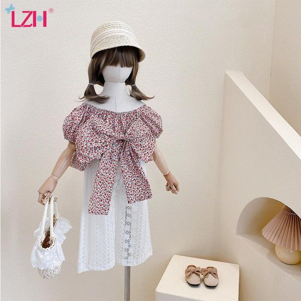 summer children clothes girl floral lace wide-leg pants set for kid girls suit short sleeve 2pcs outfit clothing sets, White
summer children clothes girl floral lace wide-leg pants set for kid girls suit short sleeve 2pcs outfit clothing sets, White