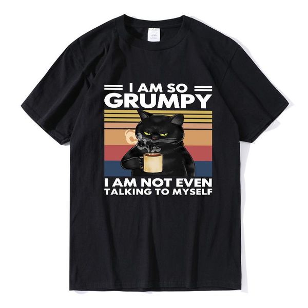 men's t-shirts black cat i'm so pissed off i am not even talking to myself funny cotton tee harajuku oversized streetwear, White;black
men's t-shirts black cat i'm so pissed off i am not even talking to myself funny cotton tee harajuku oversized streetwear, White;black