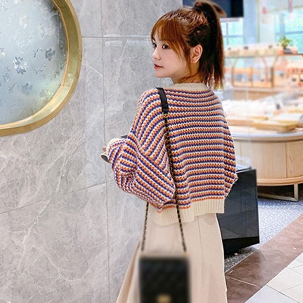 autumn winter loose knitted sweater women jumpers long sleeve pullovers casual block striped women's sweaters, White;black
autumn winter loose knitted sweater women jumpers long sleeve pullovers casual block striped women's sweaters, White;black