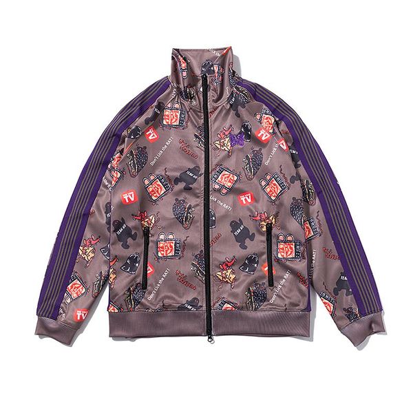 men's jackets needles jacket men women 1:1 quality butterfly embroidery ribbon side stripe sports and leisure coat streetwear, Black;brown
men's jackets needles jacket men women 1:1 quality butterfly embroidery ribbon side stripe sports and leisure coat streetwear, Black;brown
