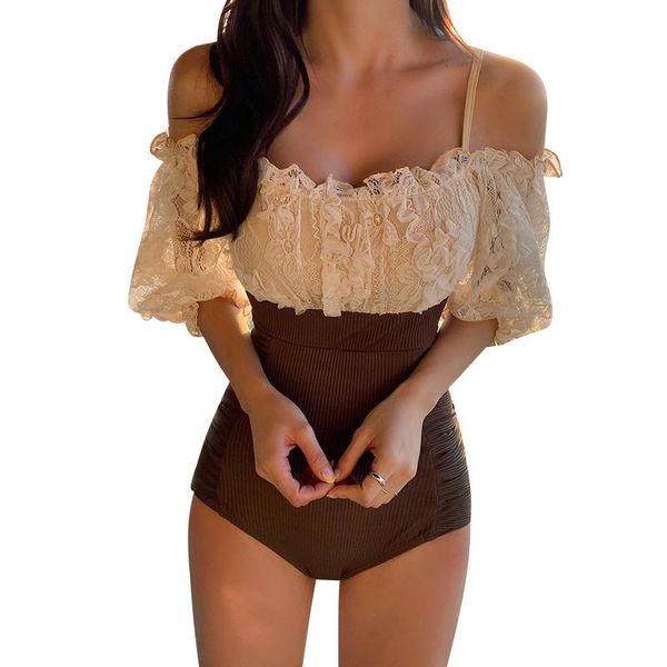 one-piece suits off shoulder flounce one piece swimsuit lady monokini half sleeve swimwear women swim bath suit
one-piece suits off shoulder flounce one piece swimsuit lady monokini half sleeve swimwear women swim bath suit