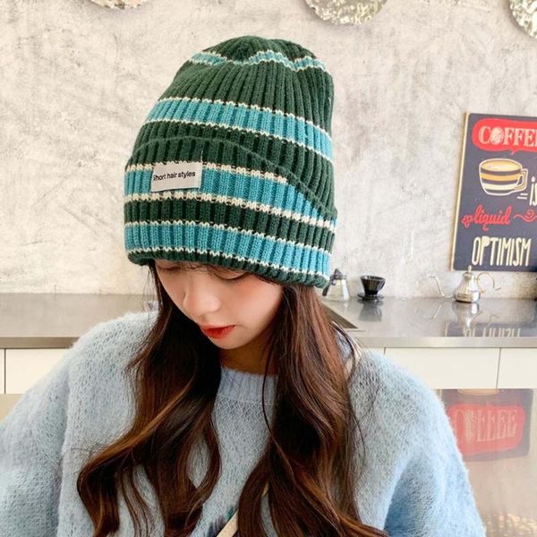 beanies 2021 -selling women's winter knitted wool hat korean version of multicolor striped wild couple
beanies 2021 -selling women's winter knitted wool hat korean version of multicolor striped wild couple