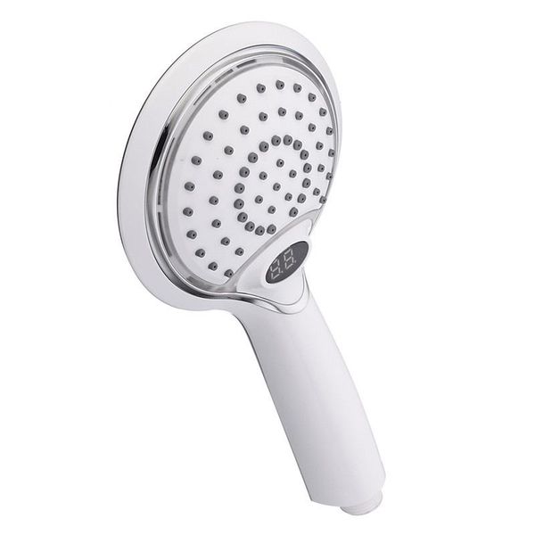 bathroom shower heads led head temperature control color changing