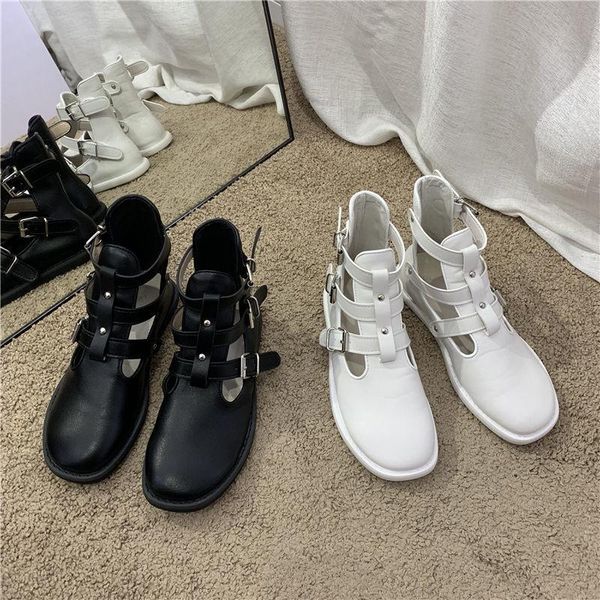 women leather summer platform boots fashion buckle ladies flat shoes 2021 female comfortable gothic ankle streetwear n1-20, Black
women leather summer platform boots fashion buckle ladies flat shoes 2021 female comfortable gothic ankle streetwear n1-20, Black