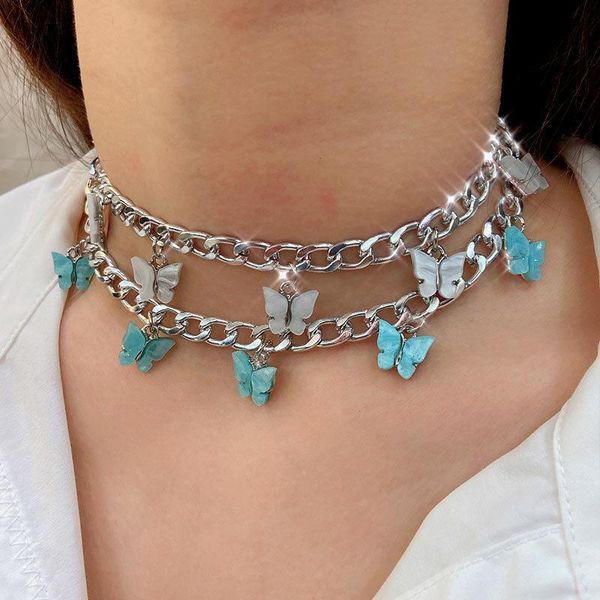 pendant necklaces necklace 2021 sweet butterfly for women collarbone chain tassel jewelry accessories collares kpop, Silver
pendant necklaces necklace 2021 sweet butterfly for women collarbone chain tassel jewelry accessories collares kpop, Silver