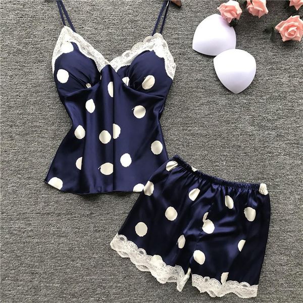 spandex satin polka dot pyjamas womens sleepwears silk pijama mujer cute 2 pieces sets with casual pajama s xl yj, Black;red
spandex satin polka dot pyjamas womens sleepwears silk pijama mujer cute 2 pieces sets with casual pajama s xl yj, Black;red