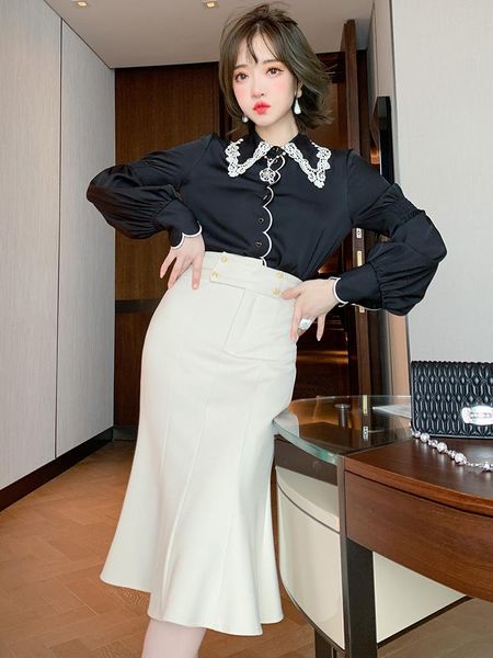 skirts personalized high waist double breasted metal button simple solid color fishtail skirt 2021 spring quality top, Black
skirts personalized high waist double breasted metal button simple solid color fishtail skirt 2021 spring quality top, Black