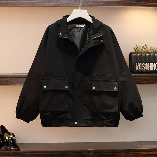 women's trench coats 2021 all-match tooling jacket female spring and autumn casual loose fashion hooded regular sleeve, Tan;black
women's trench coats 2021 all-match tooling jacket female spring and autumn casual loose fashion hooded regular sleeve, Tan;black