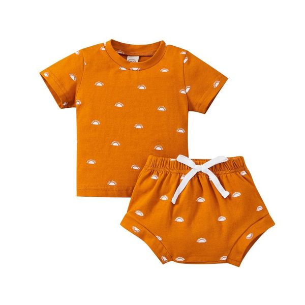 clothing sets 0-3y infant kids baby boy girl short sleeve sun print cotton t-shirt shorts bottom 2pcs summer clothes set, White
clothing sets 0-3y infant kids baby boy girl short sleeve sun print cotton t-shirt shorts bottom 2pcs summer clothes set, White