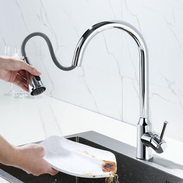 kitchen faucets chrome plate faucet desk mounted pull out sink water tap with spout spray swivel 360 degree
kitchen faucets chrome plate faucet desk mounted pull out sink water tap with spout spray swivel 360 degree