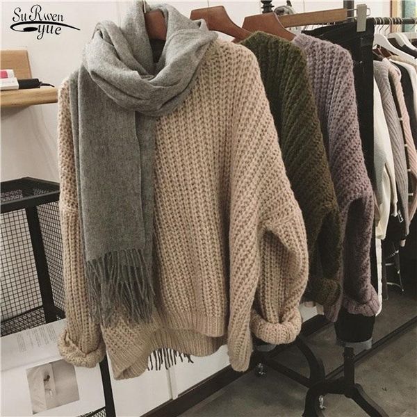 women's sweaters autumn and winter 2021 vintage long sleeve women sweater loose plus size solid pullover o-neck knitted 11629, White;black
women's sweaters autumn and winter 2021 vintage long sleeve women sweater loose plus size solid pullover o-neck knitted 11629, White;black
