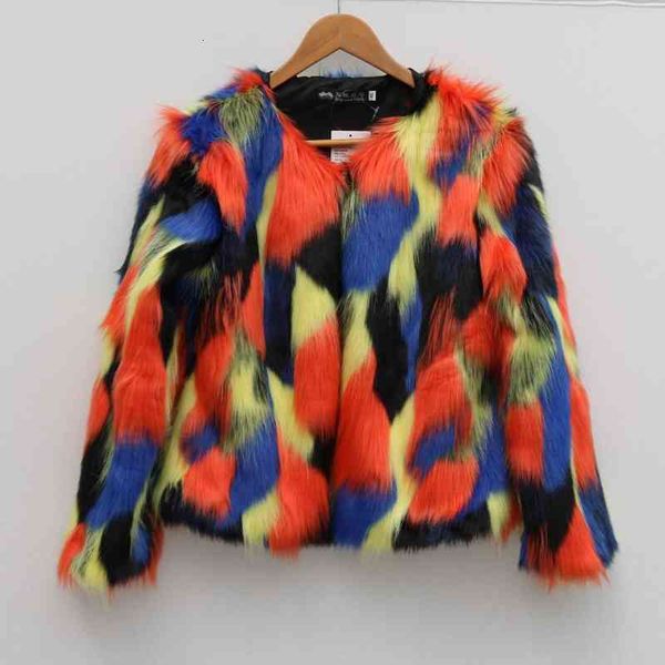 women's wool & blends man-made fur jacket women mixed color female elegant imitation coats short secion large size fashion clothes, Black
women's wool & blends man-made fur jacket women mixed color female elegant imitation coats short secion large size fashion clothes, Black