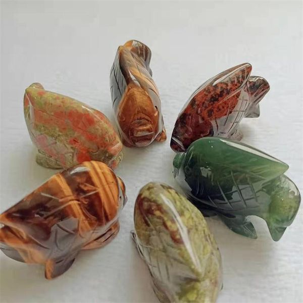 decorative objects & figurines natural quartz cure ornaments hand carving crystal fat fish for gift zjl
decorative objects & figurines natural quartz cure ornaments hand carving crystal fat fish for gift zjl