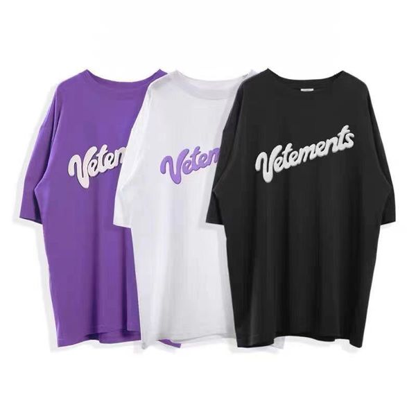 brand the right version of chao brand witterment vetements foam letter screen red t-shirt for men and women, White;black
brand the right version of chao brand witterment vetements foam letter screen red t-shirt for men and women, White;black