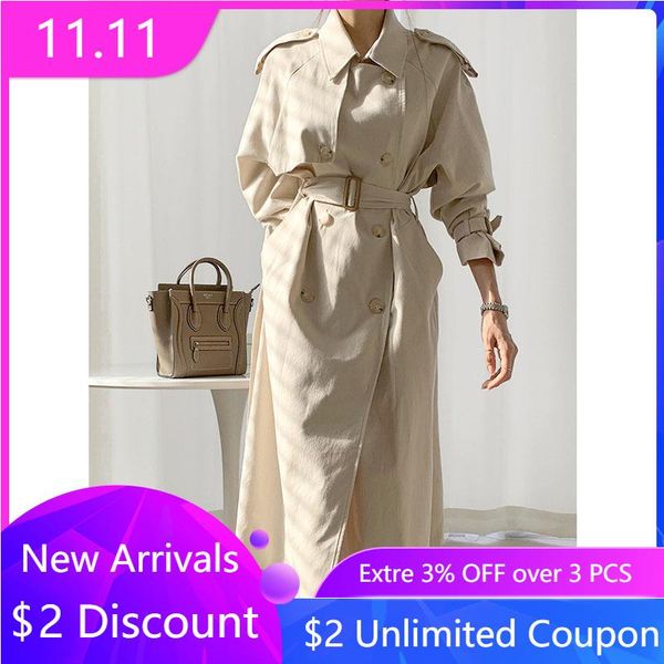women's trench coats women double-breasted long coat autumn winter casual elegant loose overcoat fashion sleeve windbreaker, Tan;black
women's trench coats women double-breasted long coat autumn winter casual elegant loose overcoat fashion sleeve windbreaker, Tan;black