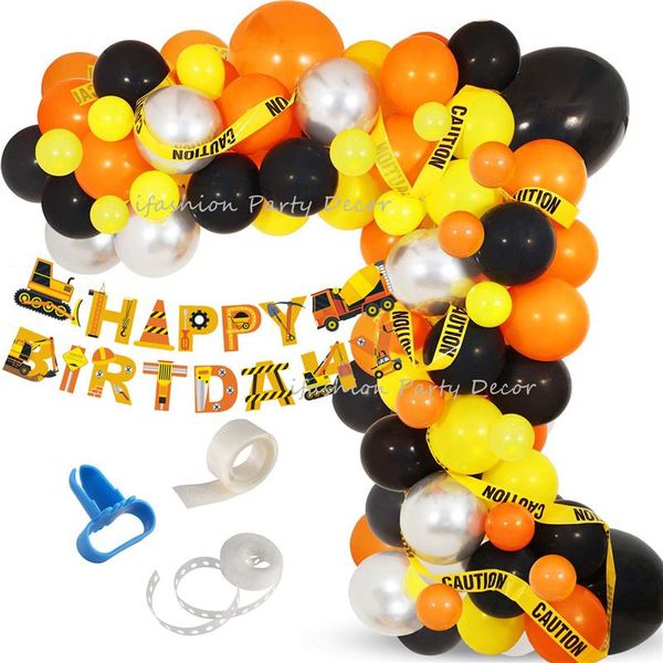 construction party balloon garland kit orange black yellow arch caution tape for quarantine birthday decorations decoration
construction party balloon garland kit orange black yellow arch caution tape for quarantine birthday decorations decoration